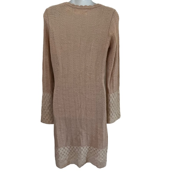 Sleeping on Snow duster cardigan angora lambs wool size small nude/dusty rose - Picture 3 of 15